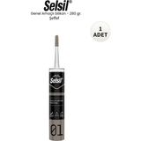 ESBH Selsil 280 gr Şeffaf Silikon Çok Amaçlı Yapıştırıcı Güçlü Yapıştırma Özelliği ile - 1 Adet