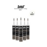 ESBH Selsil Genel Amaçlı Şeffaf Silikon Çok Amaçlı Yapıştırıcı 280 gr 5 Adet