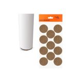 ESBH Yapışkanlı Mobilya Masa Sandalye Parke Zemin Ayak Koruyucu Kaydırmaz Keçesi 40 Mm (11'Li Paket)