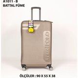 Esbuik Travel Polo Xxl Battal Boy Dev Boy 90 cm Valiz & Bavul - Füme