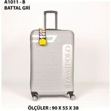 Esbuik Travel Polo Xxl Battal Boy Dev Boy 90 cm Valiz & Bavul - Gümüş