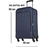 Esbuik Travel Polo Xxl Battal Boy Dev Boy 90 cm Valiz & Bavul - Lacivert