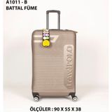 Esbuik Travel Polo Xxlbattal Boy Dev Boy 90 Cm Valiz & Bavul Füme