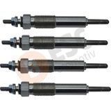 ESC Otomotiv Mitsubishi Canter Rosa 4D30 için 4 Adet Isıtma Bujisi 20.5 Volt ME017010, GJ54MI