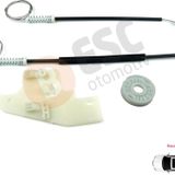 ESC Otomotiv Peugeot 407 6E 6D 2004-2011 4/5 Kapı 9644893780 İçin Elektrikli Arka Sol Cam Kriko Tamir Seti