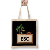 Esc Vacation Escape Key Professional Programmer Bez Çanta Uzun Saplı - Açık Bej - 40 X 40