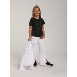 Escabel Kız Çocuk Çiçek Işlemeli Tasarım T-Shirt - Siyah - 11 Yaş
