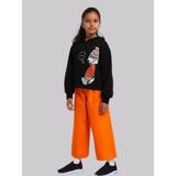 Escabel Kız Çocuk Içi Şardonlu Köpek Baskılı Kapüşonlu Sweatshirt - Siyah - 9 - 10 Yaş