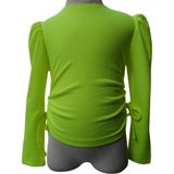 Escabel Kız Çocuk İnce Kaşkorse Sweatshirt – Pamuklu, Esnek ve Rahat Günlük Model - Neon Sarı - 7 Yaş