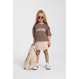 Escabel Kız Çocuk Kolları Püsküllü T-Shirt 36208 - Kahverengi - 110 cm