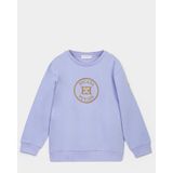 Escada Logolu Bisiklet Yaka Basic Çocuk Sweatshirt - Lila - 10 Yaş