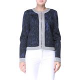 Escada Sport Leopar Desenli Katlı Kol Mavi Ceket - 44