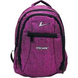 Escape 307-24 Laptop Bölmeli Çizgili Kumaş Sırt Çanta - Pembe
