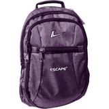 Escape 307-24 Laptop Bölmeli Ekose Desen Sırt Çanta - Mor