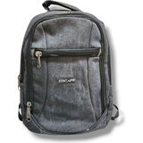 Escape 307-25 Kanvas Kumaş Laptop Bölmeli Okul ve Günlük Sırt Çantası - Siyah