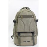 Escape Kanvas Kumaş Dağcı Sırt Çantası Haki Renk Unisex Kullanıma Uygun 501