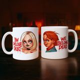 Escapism Chucky Baskılı Couple Beyaz Kupa 2'li Set