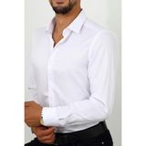 Escardin Slim Fit Beyaz Renk Erkek Gömlek - 001-Beyaz