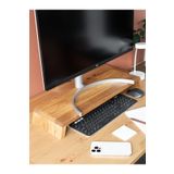 Esci Design Ahşap Monitör Yükseltici - Masaüstü Organizer - XXL Monitör Yükseltici - Doğal Ahşap Monitör Standı