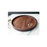 Esci Design Ahşap Premium Sunum Tabağı - Ahşap Supla - Ahşap Retro Sunum Tabağı - Pasta tabağı