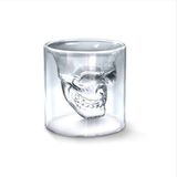 Escobarista Kuru Kafa Temalı Skull Shot Bardak 75 ml - Şeffaf