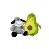 esdishopping Peluş Eşek + Avokado Yastık 2’li Set | Yumuşak Peluş Oyuncak ve Uyku Arkadaşı | Hediye Seti