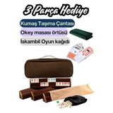 Esdiva Butik Eser Oval Okey Takımı Doğal Ahşap Oyun Seti Masif 101 Parça Hediye Paketli ve Kumaş Taşıma Çantası