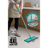 Esdiva Butik Lavine Yengeç Mop Temizlik Seti Mikrofiber Bez ve Mandallı Klipsli 32.5 cm Büyük Palet