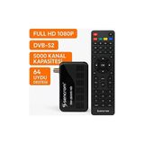 Esdiva Butik Sencrom Yüksek Performanslı HD Uydu Alıcısı 5000 Kanal DVB-S2 Çok Uydu Desteği ile Full HD 1080P