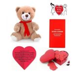 Ese Sevgiliye Romantik Hediye Pelus Ayi Sevgili Cuzdani Ask Sozleri Kalp Kutusu