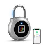 Eseesmart Parmak izi asma kilidi, soyunma Bluetooth, mobil uygulama, anahtarsız biyometrik akıllı asma kilit, suya dayanıklı, spor salonu, okul, bagaj çantaları, dolap ve saklama için uygun