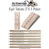 Eşel Takımı 2 Li 1 Paket Eşel Cetveli 7 Parça Kağıttan Cetvel Dikişi Cetveli Ölçekli Mezura Moda Tasarım