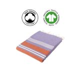 Eselba Floransa Sertifikalı%100 Organik Pamuk Peştemal Plaj Havlusu Ekstra Uzun 200x95 cm. Çok Amaçlı Banyo, Plaj, Spa, Fitness, Yoga Mat Örtüsü (Fiesta)