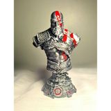 Eselya 3D God Of War / Kratos Leviathan Büst Figürü / Playstation Oyun Karakteri 15CM/FANART