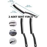 ESEMİZ 2 Adet Çok Amaçlı Multi Ince Temizlik Fırçası Derz Arası Banyo Mutfak Lavabo