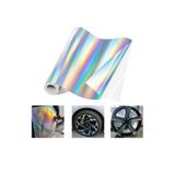 ESEMİZ Hologram Gökkuşağı Bir Araçlık Set (4 JANT KAPLAMALIK) Jant Kaplama Folyosu (2Adet 50cmX100cm)