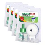 Esemmat Elektrolikit Mini Set Isıtıcı + Likit, Sivrisineklere Karşı Etkili (4 paketi)