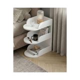 ESEN DESİNG HOME Komodin Modern Ahşap 3 Katlı Raflı Yan Sehpa Çok Amaçlı Organizer Kitaplık