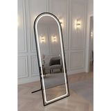 Esenhome DECOR Siyah Çerçeveli Beyaz Ledli Oval Boy Aynası 60x180cm - 60*180cm