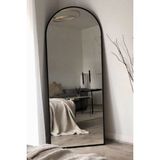 Esenhome DECOR Siyah Çerçeveli Oval Boy Aynası 60x180cm