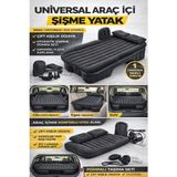 Esenliwe Araç Içi Şişme Yatak Universal Hatchback Sedan Suv Uyumlu Pompalı Kamp Yatağı Rahat Uyku Alanı - Gri