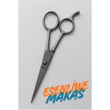 ESENLİWE Ice Profesyonel Berber Çelik Saç Kesim Makası Kuaför Kaş Bıyık Sakal Kesme Makas