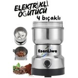 ESENLİWE Kahve & Baharat Öğütücü Paslanmaz Çelik Fişli Öğütücü - Parçalayıcı