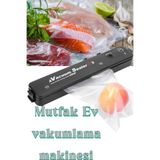 ESENLİWE Vakum Sealer Gıda Ve Vacuum Mühürleme Makinesi + 10 Adet Vakum Torbası