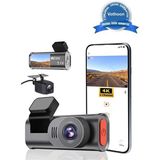 Eseno Select 4K Wifi Çift Kameralı Araç Kamerası Gece Görüşlü G-Sensörlü Dash Cam 170 Derece