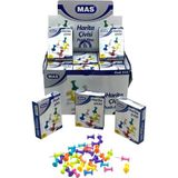 Eseno Select 648 Adet Harita Çivisi Mantar Pano Iğnesi 12X18PCS Renkli Silindirik - 10 x 10 cm