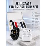 Eseno Select 7 Kordonlu Akıllı Saat ve Yeni Nesil Kulaklık Dokunmatik Ekran Android ve Ios Uyumlu ile Uyumlu Aksesuar - Renkli - Standart