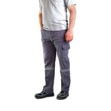 Eser - 16-12 Gabardin Komando Cepli İş Pantolonu Reflektörlü - Yazlık - Gri