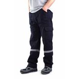 Eser - 16-12 Gabardin Komando Cepli İş Pantolonu Reflektörlü - Yazlık- Lacivert