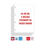 Eser 4 Delikli A4 Fotokopi Yazıcı Kağıdı 80 Gr. 2500 Adet 5 Pk. A4